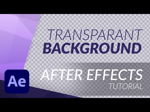 Exporting Logo from Photoshop to After Effects without a BACKGROUND - TUTORIAL