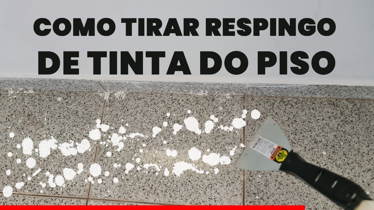 Dica rápida de como tirar respingo de tinta do chão cerâmica - YouTube