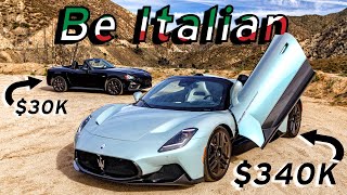 Maserati MC20 Cielo & Fiat 124 Abarth - Italian on any budget | Everyday Driver