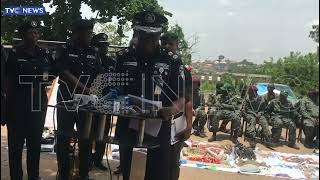 WATCH: Police Parade Yoruba Nation Agitators After Invasion Of Oyo Secretariat