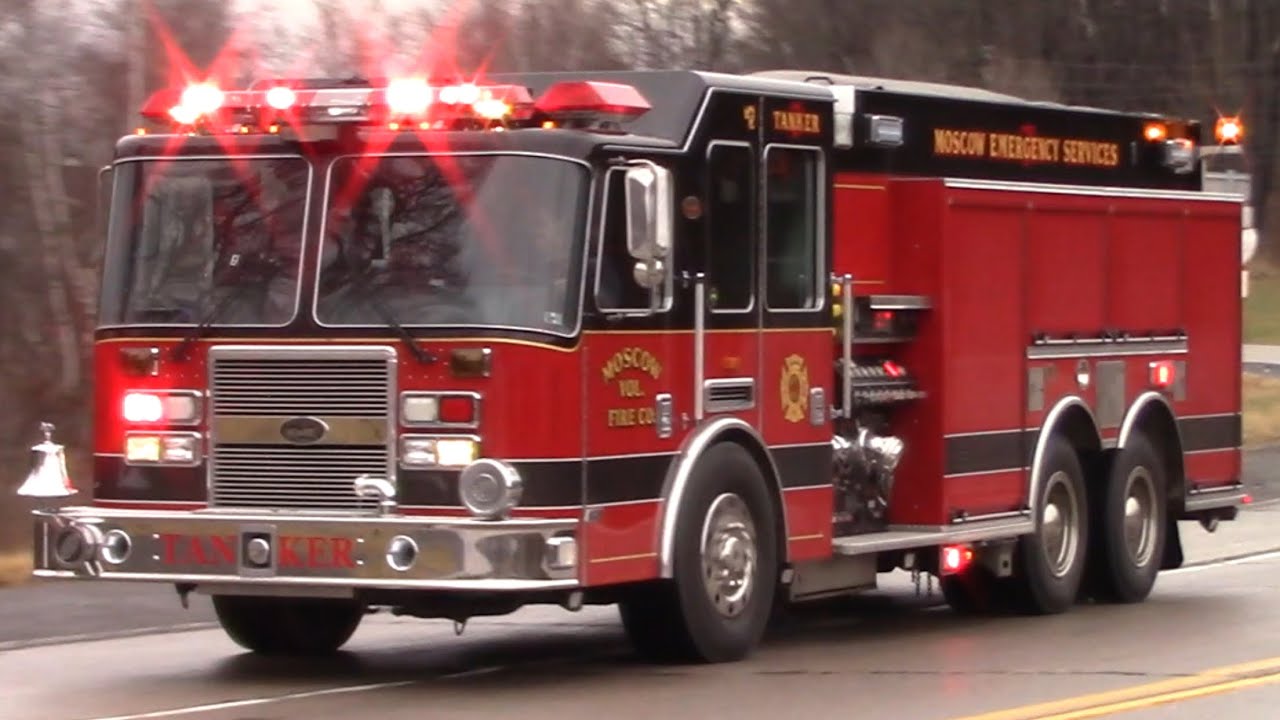 Moscow Fire Company Tanker 7 Responding YouTube