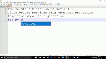 how resolve Glass Fish  4.1.1 error