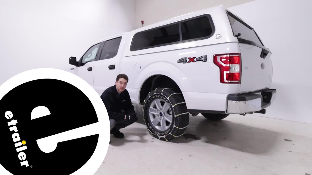 etrailer Glacier Cable Snow Tire Chains Installation 2020 Ford F