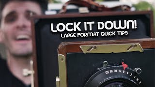 Lock Down Your Large Format Camera! - LF Quick Tips #shorts
