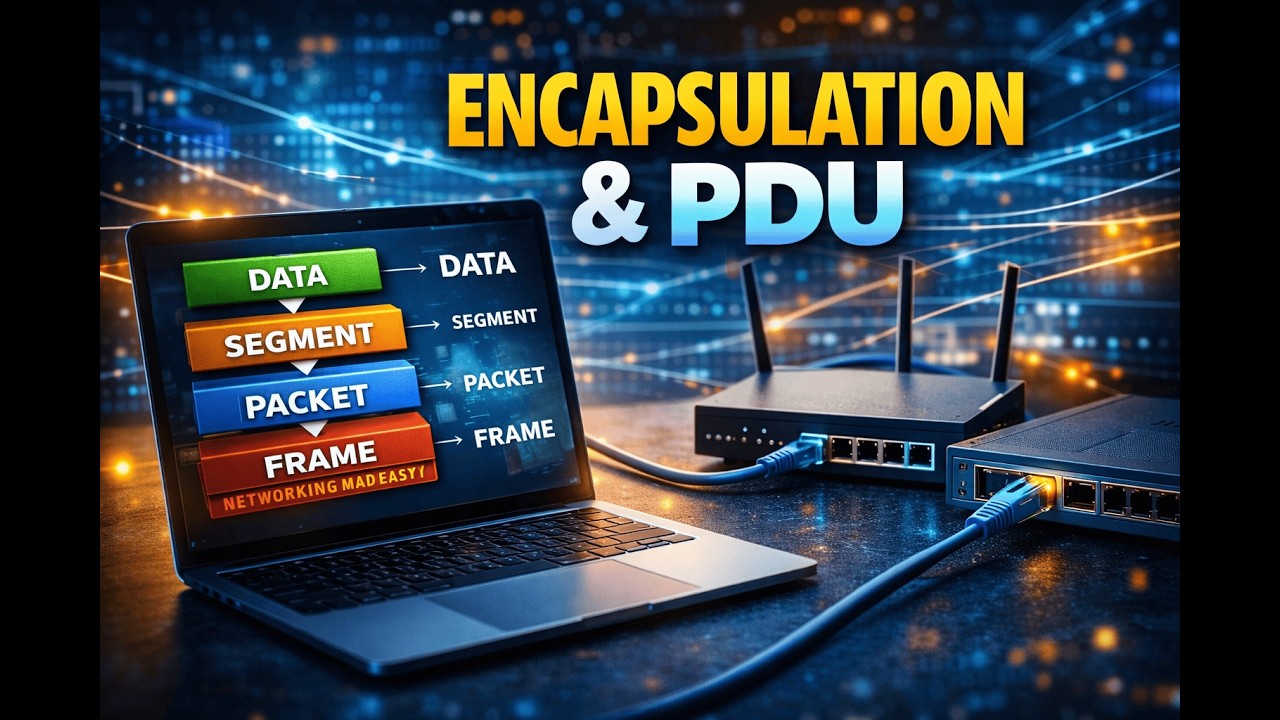 Pdu Encapsulation Encapsulation in Networking Explained | PDU Process | OSI Model Easy ...