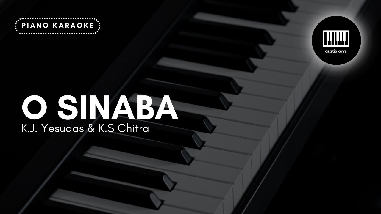 O Sinaba   Amrutham  Piano Karaoke  Unplugged  AuztixKeys