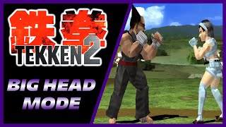 TEKKEN 2 [PS1] Big Head Mode – Full Gameplay [4K 60FPS]
