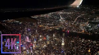 COMPLETE Dark Night Airport & Flight Ambience | Miami International (MIA) | Takeoff & Landing | 4K