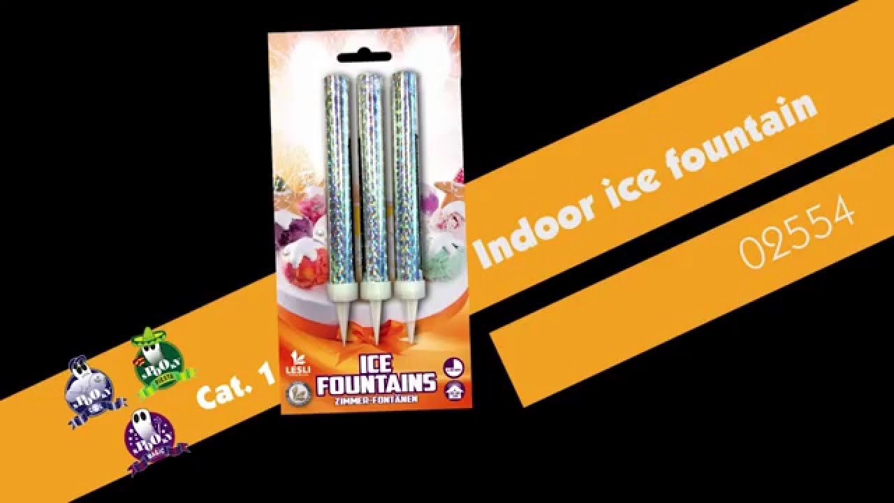 02554 Indoor ice fountain Lesli Vuurwerk YouTube