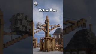 New Medieval Crane Tutorial out now #minecraft #medieval #crane #tutorial #ideas #shorts