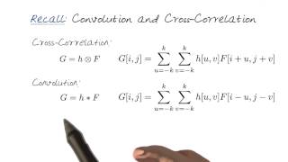 Recall Convoltion and Cross Correlation