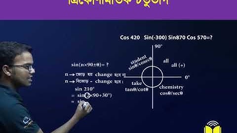 Trigonometry Quadrant (Bangla) - ত্রিকোণমিতিক চতুর্ভাগ