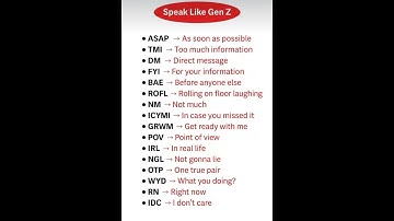Gen Z Slang & Abbreviations List 2025 | Speak Like Gen Z Easily