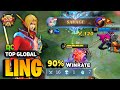 Gambar cover LING SAVAGE! 90% Winrate Perfect Gameplay  Top Global Ling Best Build 2022  By Dc - MLBB