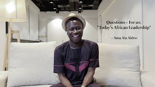 [SHC World Poetry Month] Questions-For Us: Today's African Leadership (Ghana)