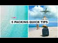 5 QUICK TIPS for packing your TRAVEL SUITCASE