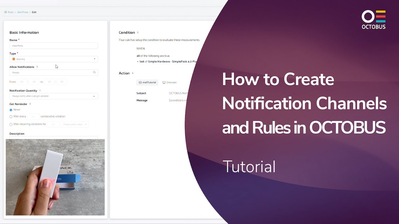 006 - How to Create Notifications Channels and Rules in OCTOBUS ...