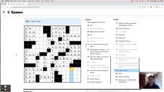 Thursday, November 24th - New York Times crossword puzzle live solve
