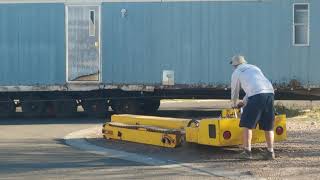 How mobile homes get moved in tight spaces