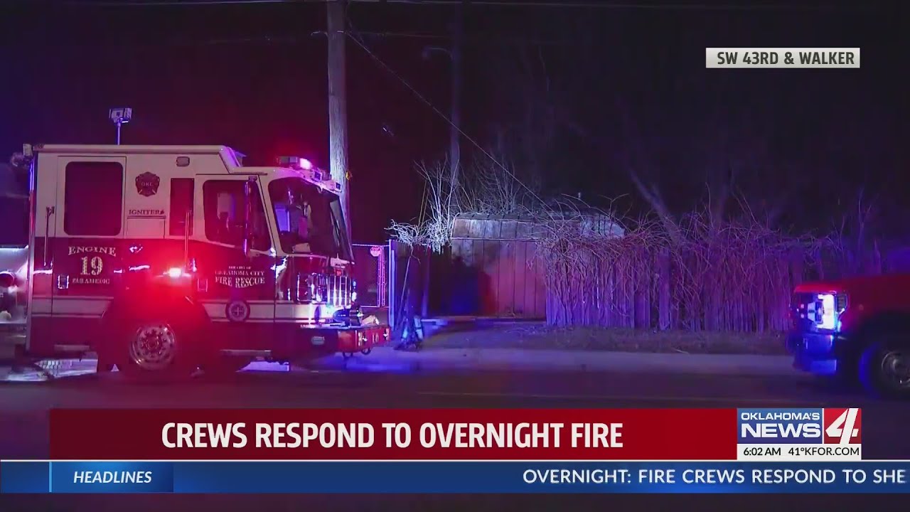 Fire crews respond to structure fire in SW Oklahoma City - YouTube