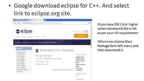 C and C++ using Eclipse and MINGW Compiler
