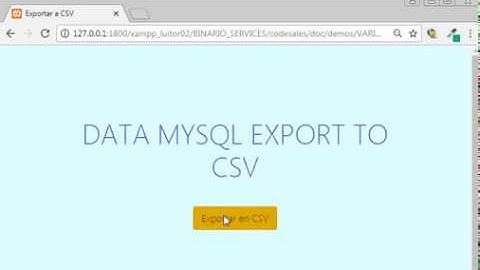 MYSQL export to CSV with PHP