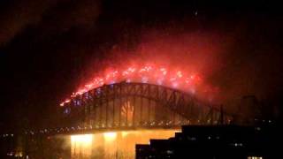 HD Sydney New Year Eve 2011 fireworks Sydney Harbour Bridge Part 2.MPG