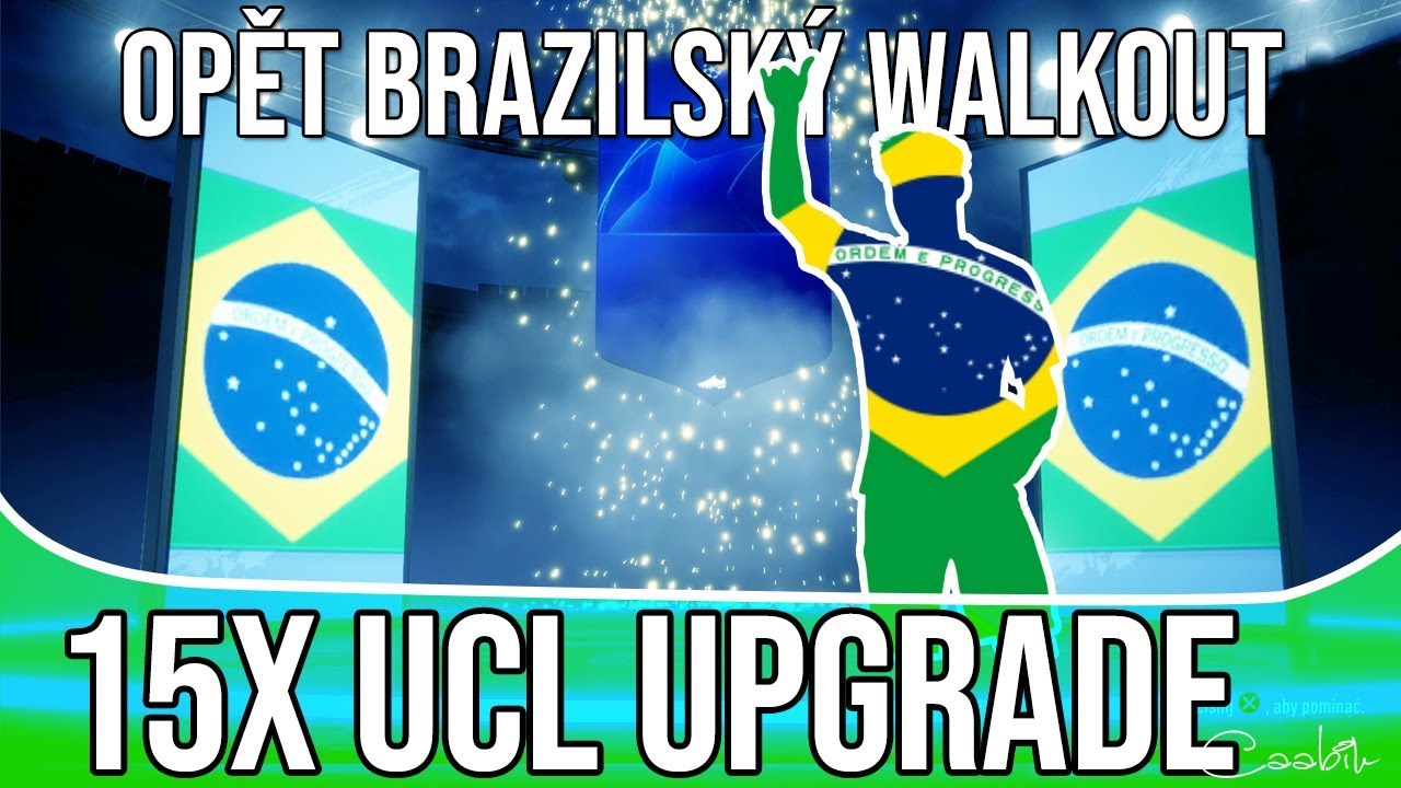 BRAZILSKÝ 89+ RATED UCL WALKOUT! | UCL PACK OPENING #2 | FIFA 19 CZ