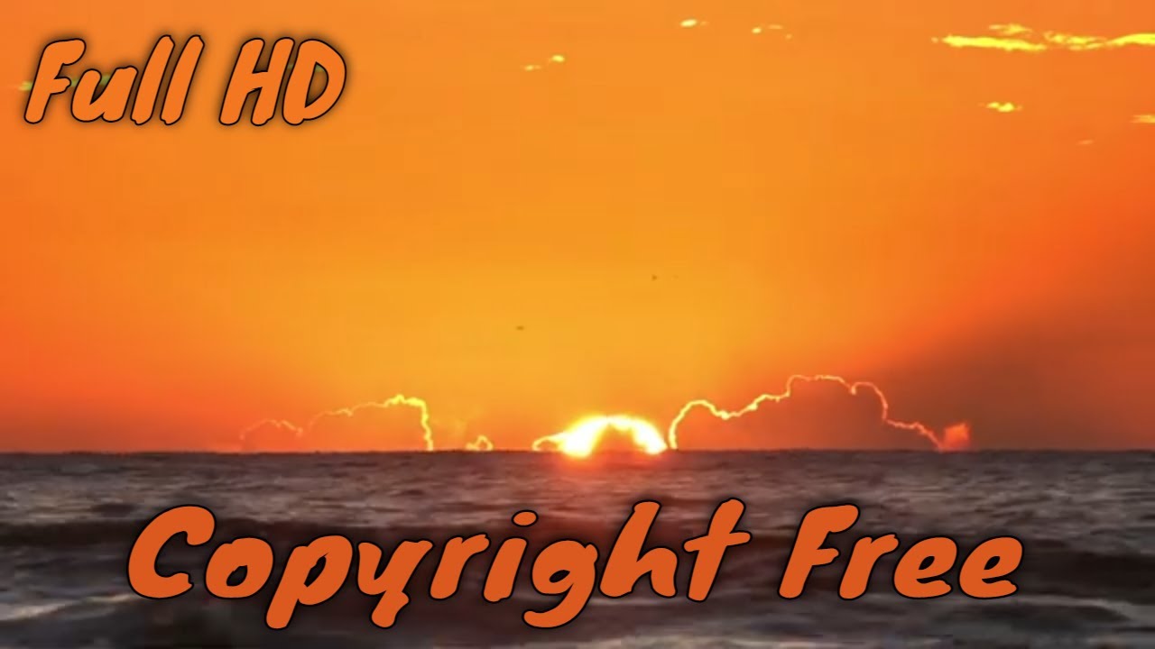 Awesome Time Lapse Of Sunrise Over The Ocean | Copyright Free Footage | Full HD