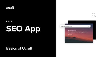 How to Optimize your Ucraft site for Search Engines |  Part 1 | Basics of Ucraft