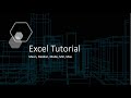 Excel Tutorials - Mean, Median, Mode, Min, Max