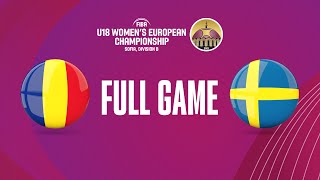 Romania v Sweden | Full Basketball Game | FIBA U18 Women's European Championship 2023