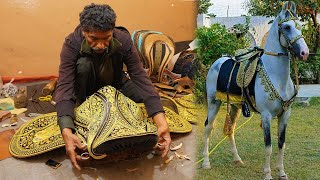Amazing Technique of Making Hand Made Lather Horse Saddle With Great Effort | How to Make a Saddle |