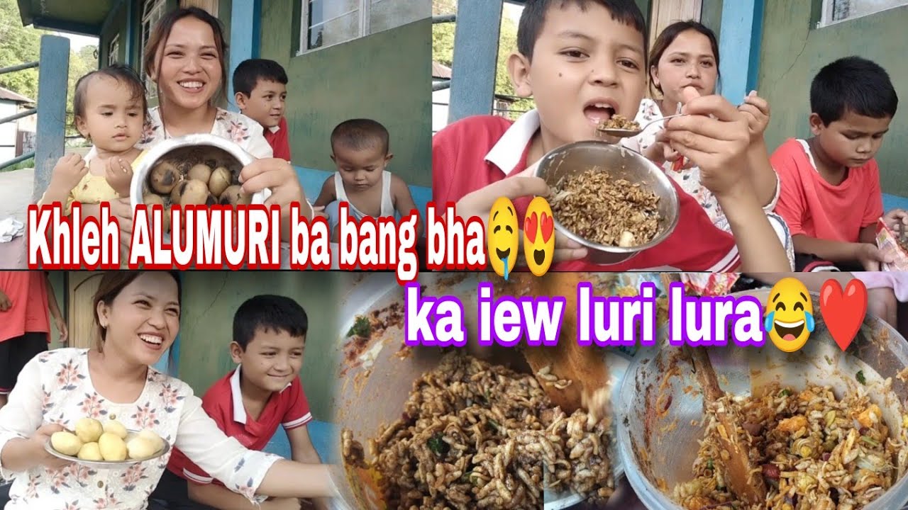 Khleh ALUMURI ba bang bha ha iing🤤😍||Ka IEW LURI LURA 😂❤️ #alumuri #streetfood #familyvlog #grace