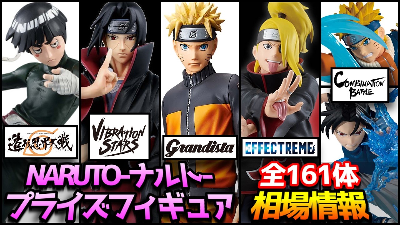【相場情報】NARUTO-ナルト-プライズフィギュア（161体）メルカリ相場