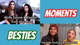 Molly Eskam & Kaelyn Vs Daniella Perkins & Baby Ariel Besties Moments, Faze Rug & Zachs Exes