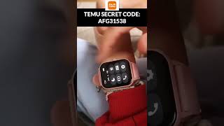#shorts Deep Discount Temu Smart Watch - Coupon Code: AFG31538 #TEmu #temuhaul #temu2023
