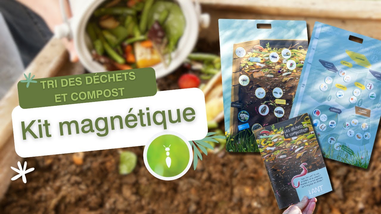Kit pédagogique magnétique | Tri des déchets et compost ♻️🌱
