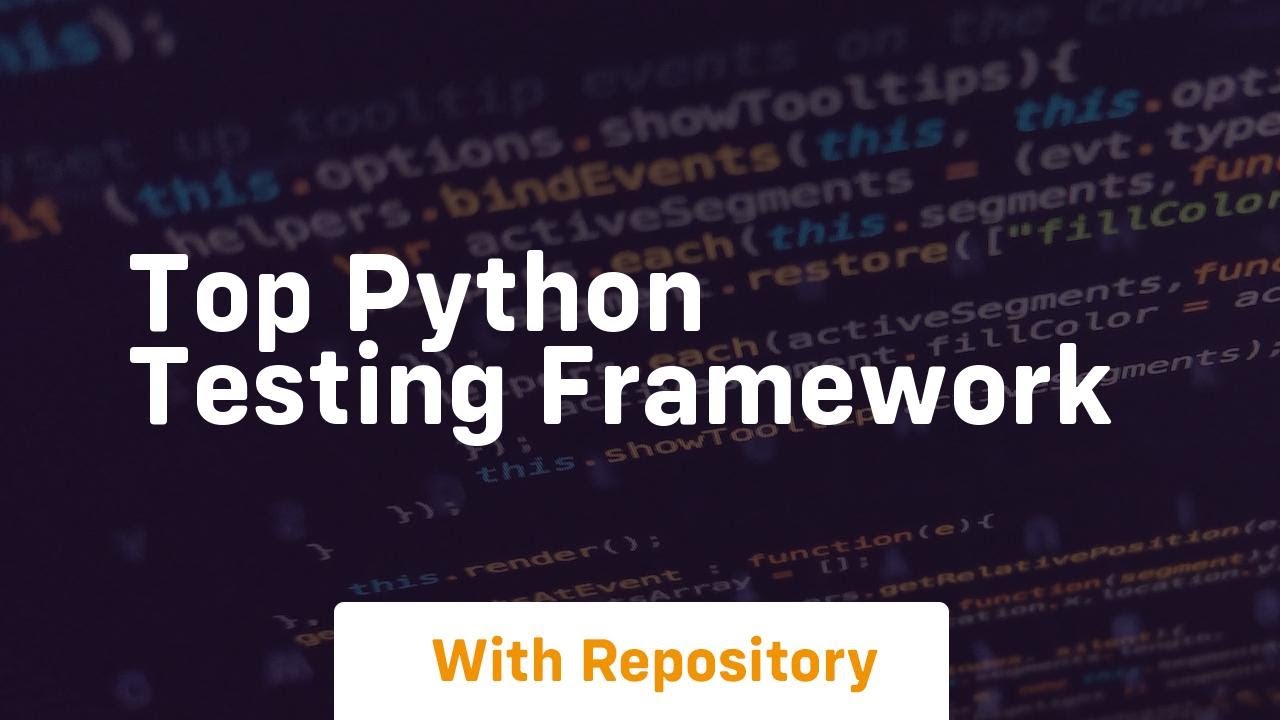 top python testing framework - YouTube