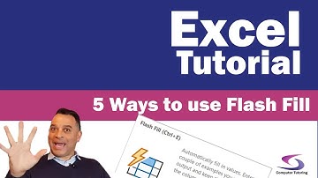 How to create addresses with flash fill, how to flash fill with a double-barrelled surname