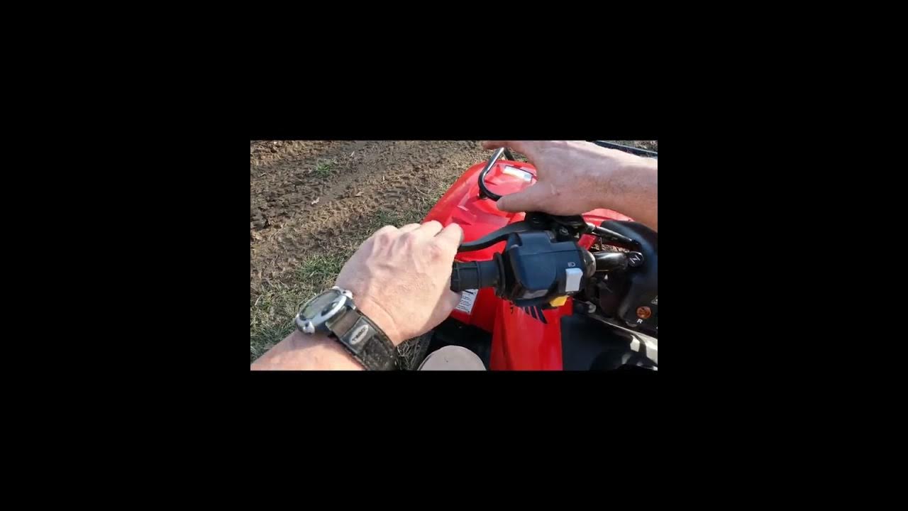 How to ride and operate controls on Honda Recon ES YouTube