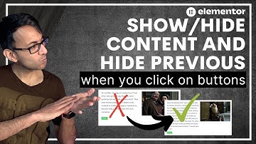 Hoe u containers kunt weergeven en verbergen en de vorige kunt verbergen met knoppen - Elementor ...