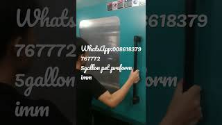 5 gallons pet preform injections molding machine production 2 cavities injections mould test