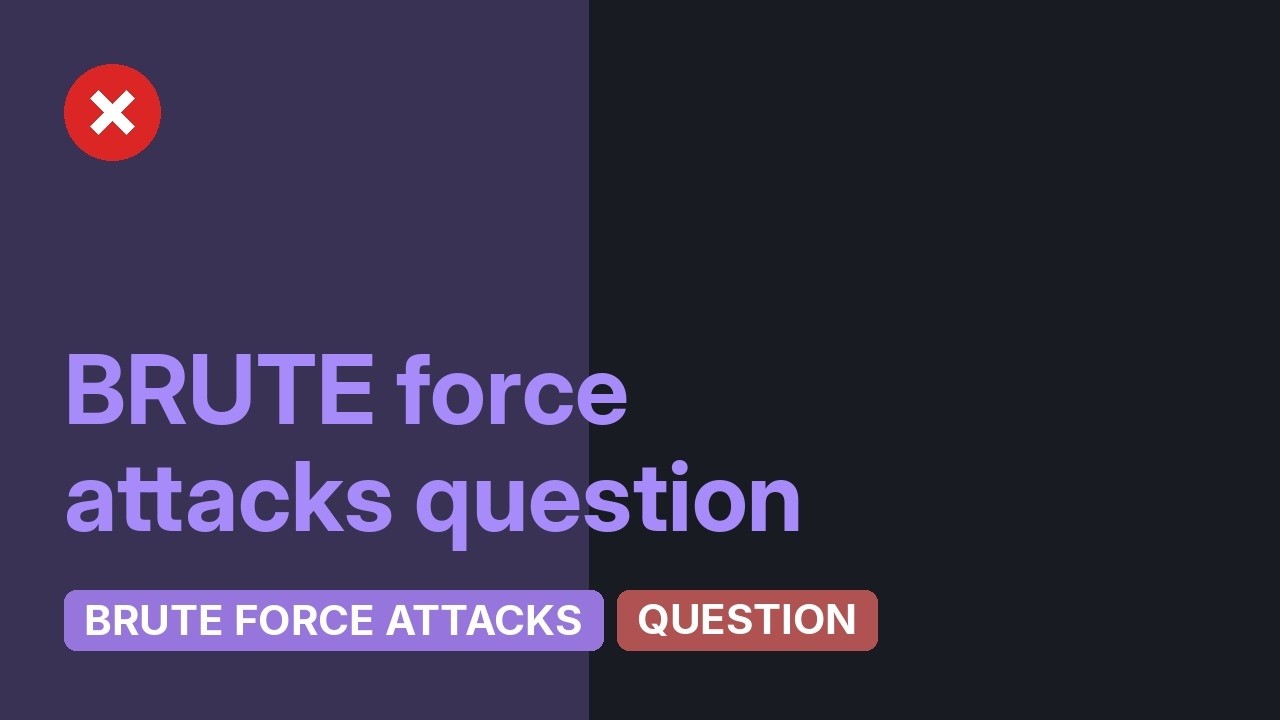 What's the right way to block brute force of HTTP basic auth? - YouTube