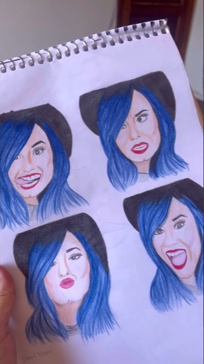 Desenho da Demi lovato kawai para colorir