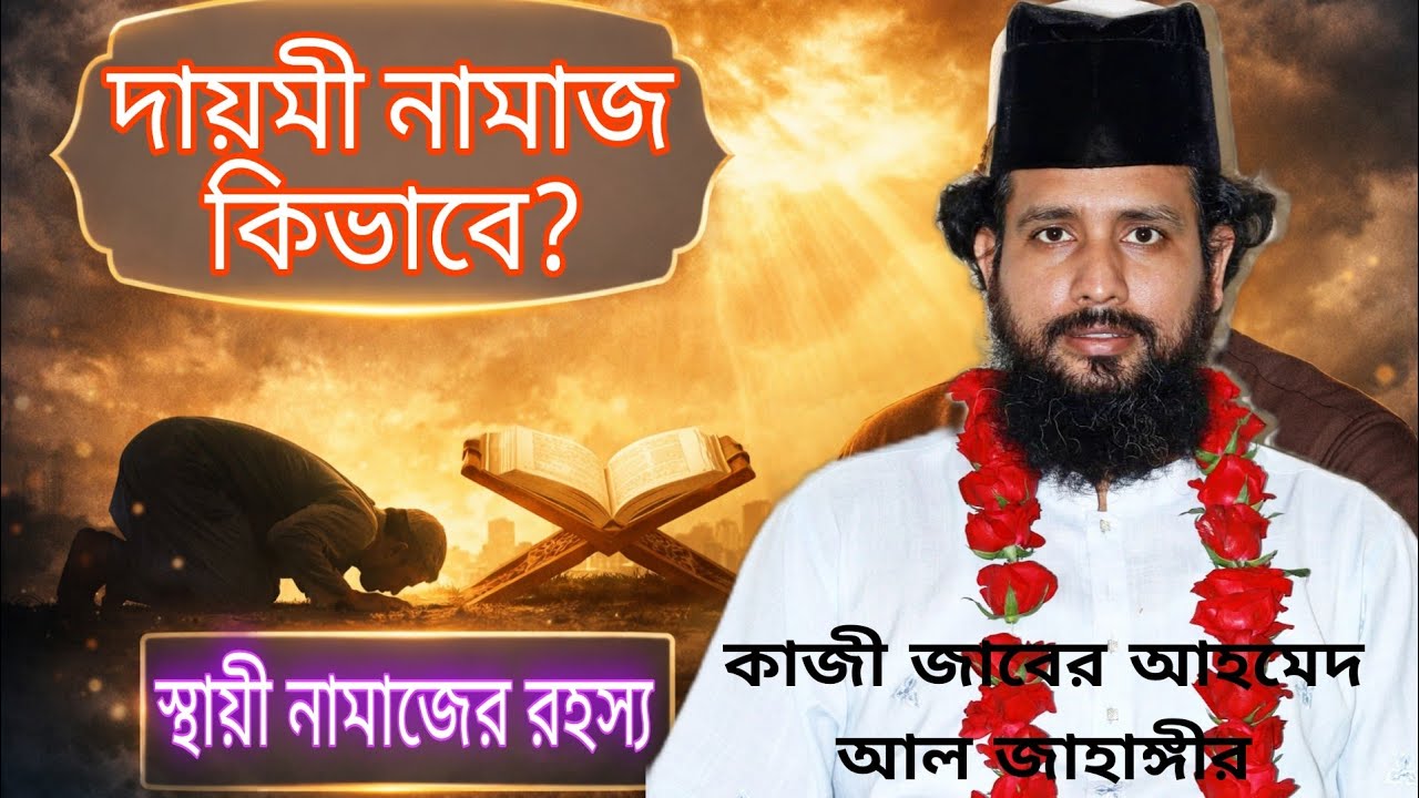 দায়মী নামাজ আদায় কিভাবে করবেন? | নামাজে স্থায়ী হওয়ার গোপন রহস্য | কাজী জাবের আহমেদ আল জাহাঙ্গীর