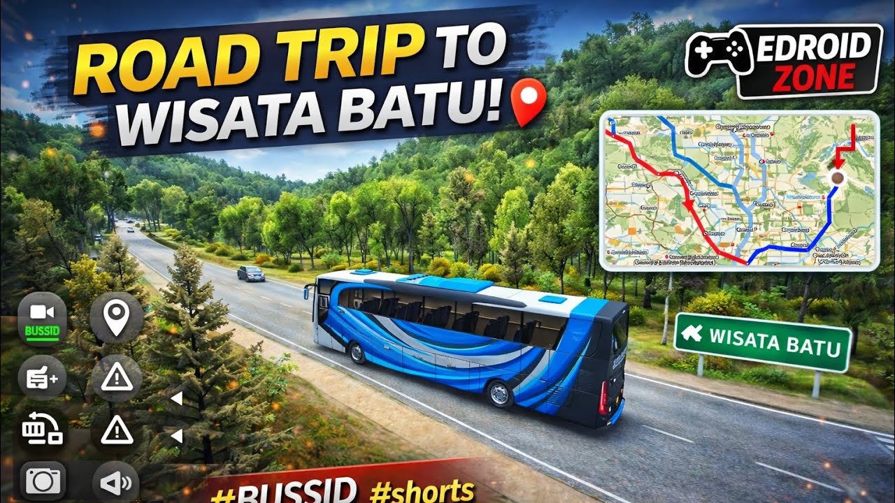 Bus Pariwisata Nakula Java SDD Telolet Basuri | Bus Simulator Indonesia Bussid