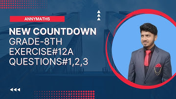 NEW COUNTDOWN: 8th Grade EXERCISE #12A Questions #1,2,3!