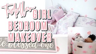 TODDLER BEDROOM MAKEOVER | GIRLS BEDROOM MAKEOVER | TODDLER GIRL ROOM MAKEOVER | SHARED ROOM