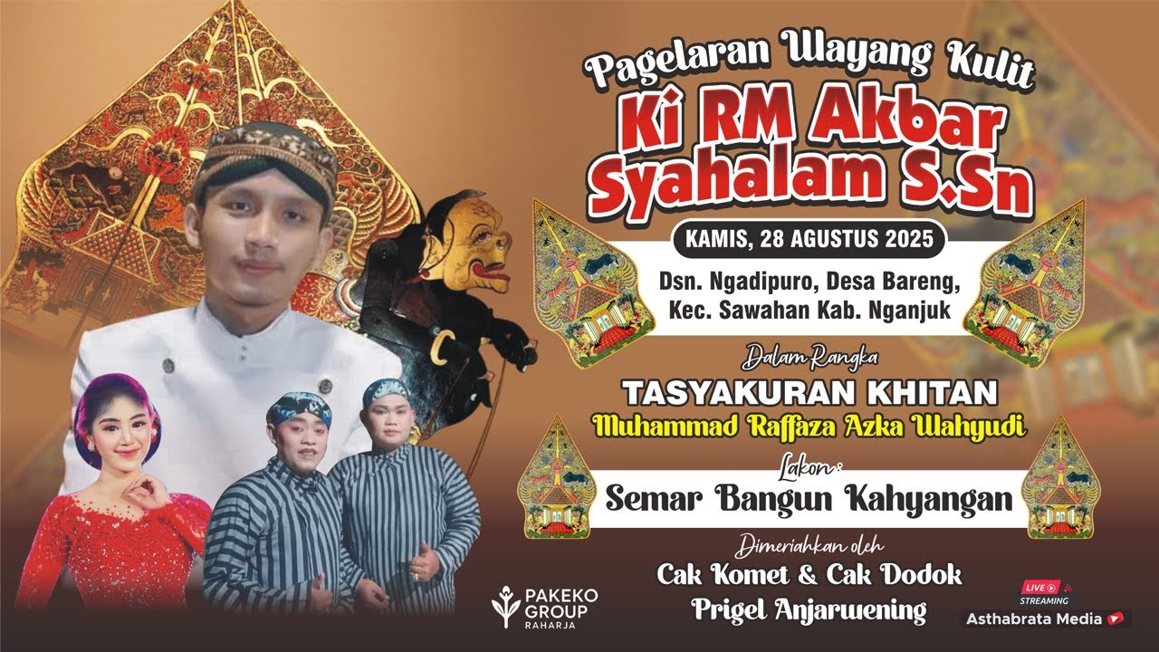WAYANG KULIT KI R M AKBAR SYAHALAM S.SN // LAKON SEMAR BANGUN KAHYANGAN // BT DODOK-KOMET & PRIGEL